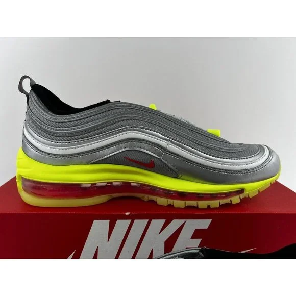 Nike Air Max 97 Silver Volt GS Youth Sneakers Shoes 4Y-7Y Green NO SHOE BOX - Picture 7 of 11